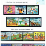 4139382421 Personnages des Dessins Animés dans les Timbres-Poste