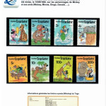 2359332534 Personnages des Dessins Animés dans les Timbres-Poste